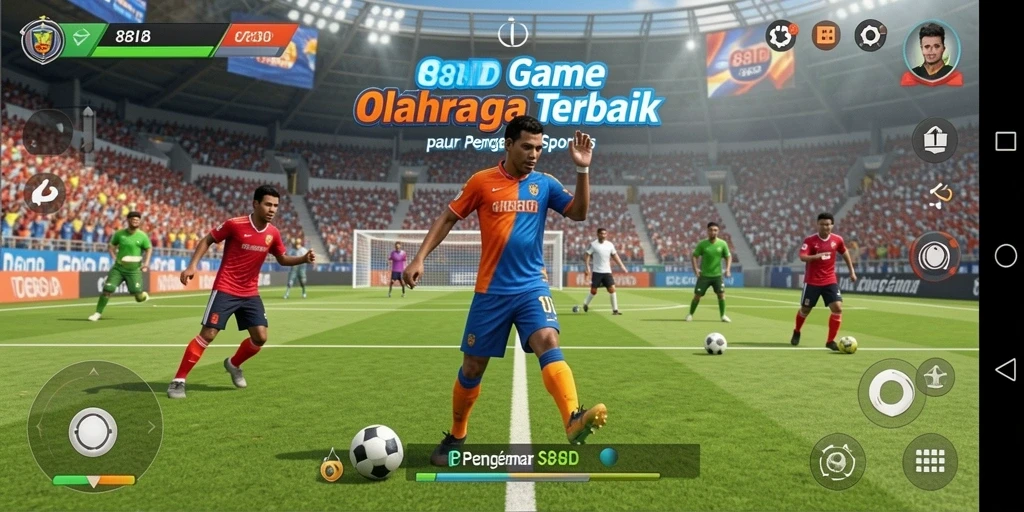 Tampilan gameplay seru dari 88ID yang menampilkan pertandingan olahraga.