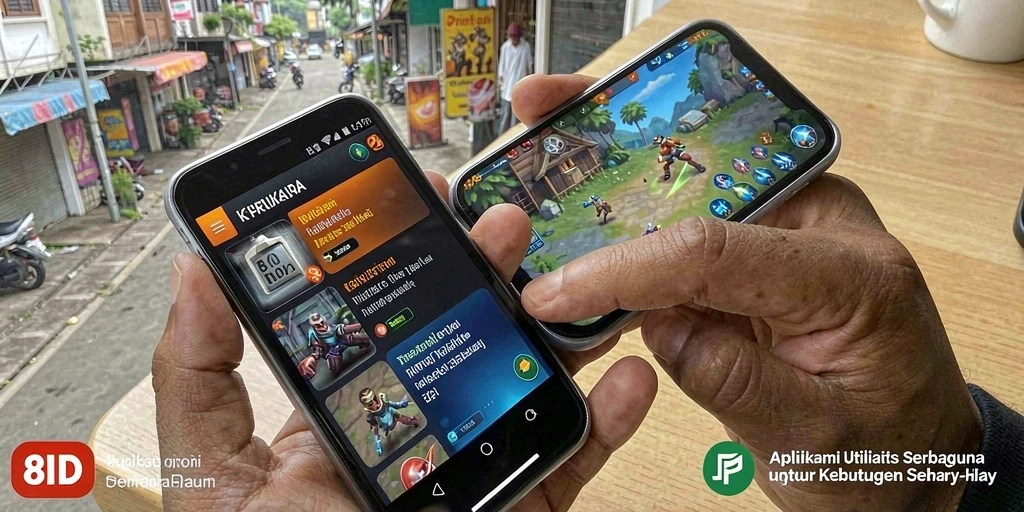 Tampilan antarmuka utama 8ID yang user-friendly dan fungsional.