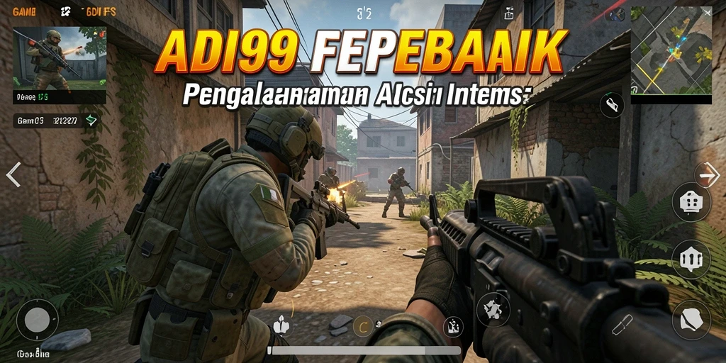 Screenshot gameplay ADI99 menunjukkan aksi tembak-menembak yang mendebarkan.