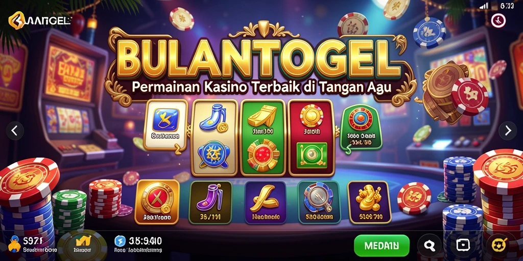 Tampilan gameplay menarik dari BULANTOGEL dengan berbagai pilihan permainan Kasino.