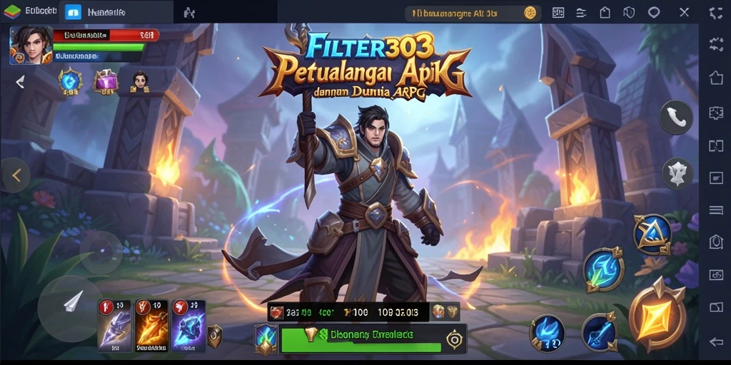Tampilan menakjubkan dari gameplay ARPG FILTER303 yang mengasyikkan.