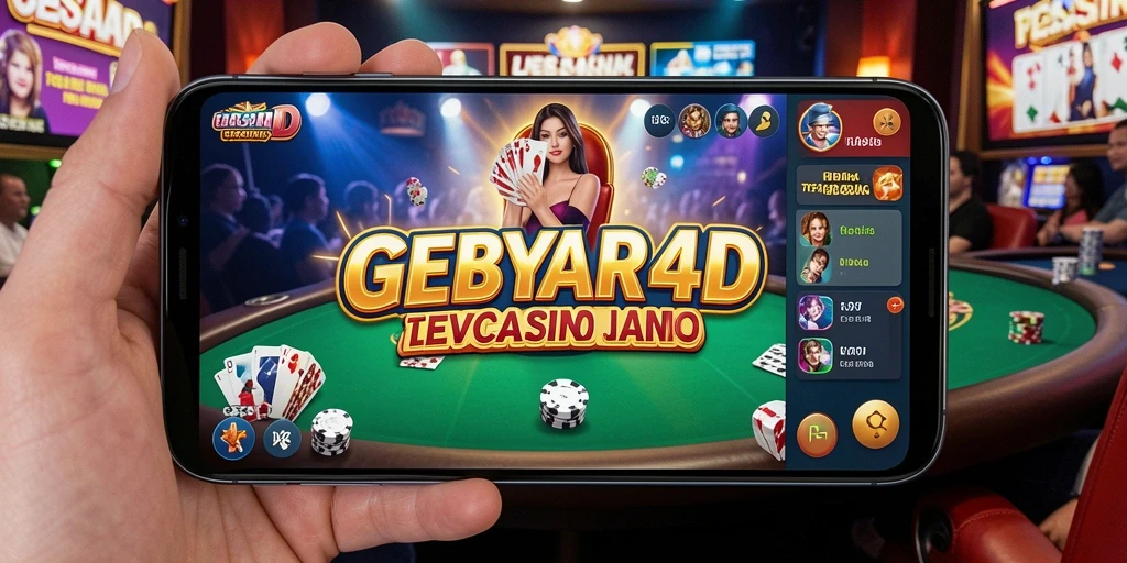 Tampilan gameplay Live Casino yang memukau di GEBYAR4D.