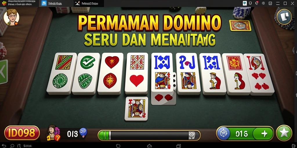 Gameplay menarik dalam ID098 yang menunjukkan serunya bermain Domino.