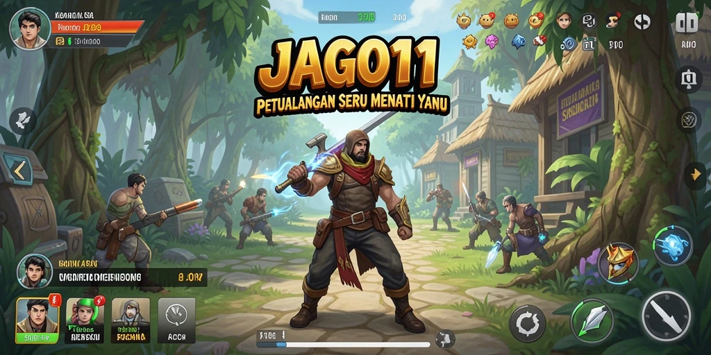 Menampilkan gameplay menegangkan dari JAGO11 dalam suasana petualangan yang mendalam.