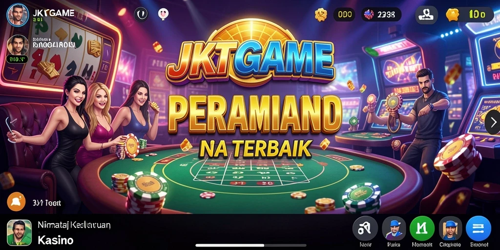 Tampilan gameplay JKTGAME dengan keseruan permainan Kasino yang nyata.