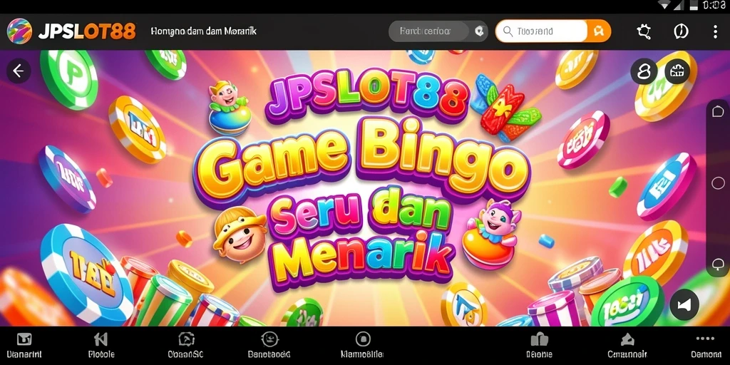 Tampilan gameplay menarik dari JPSLOT88 dengan suasana Bingo.