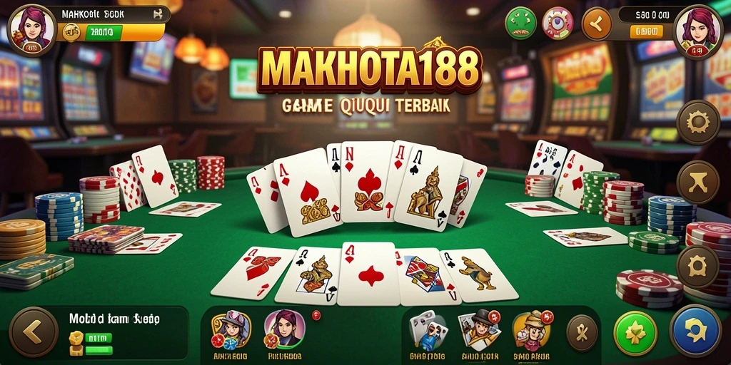 Tampilan menarik dari gameplay QiuQiu di MAHKOTA188.