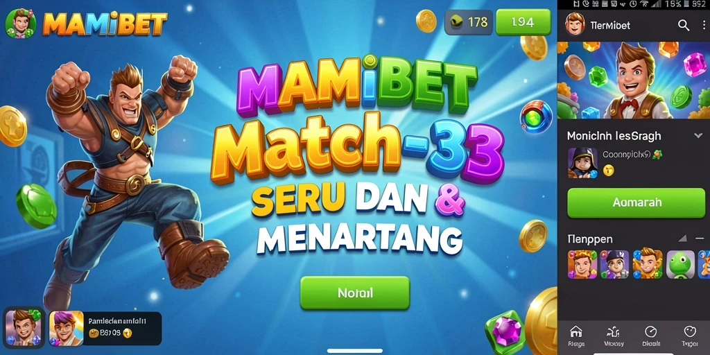 Tampilan gameplay MAMIBET yang penuh warna dan seru.