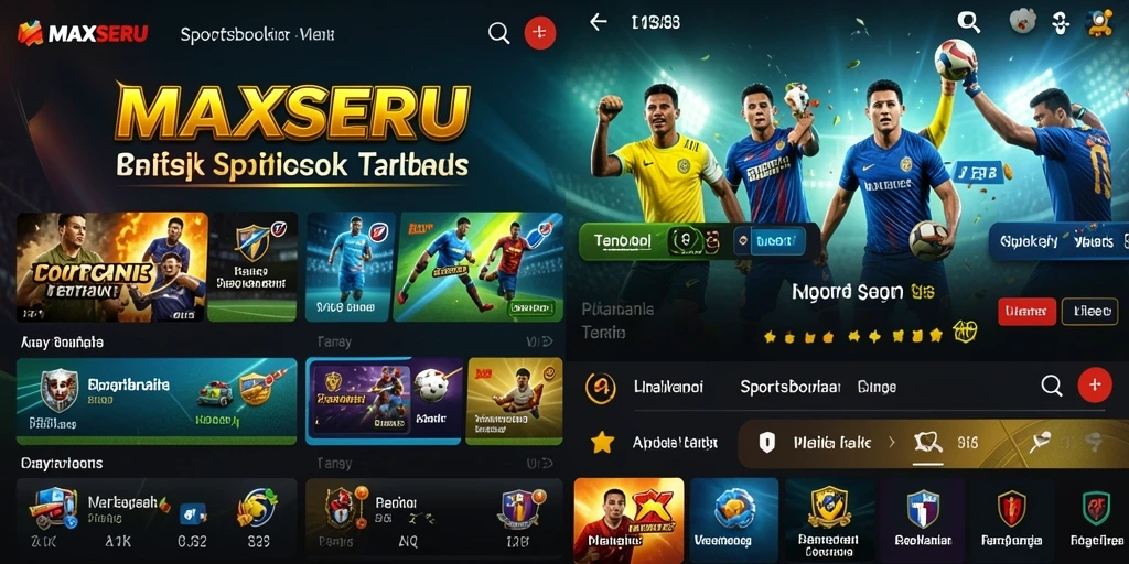 Screenshot gameplay MAXSERU menampilkan antarmuka taruhan yang menarik.