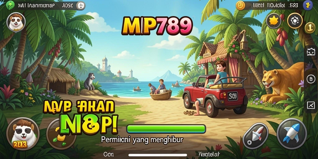 Tampilan gameplay MVP789 dengan karakter lucu dan level yang menantang.