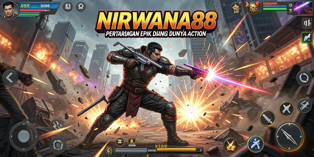 Tampilan menarik dari gameplay NIRWANA88 dalam pertandingan Action.
