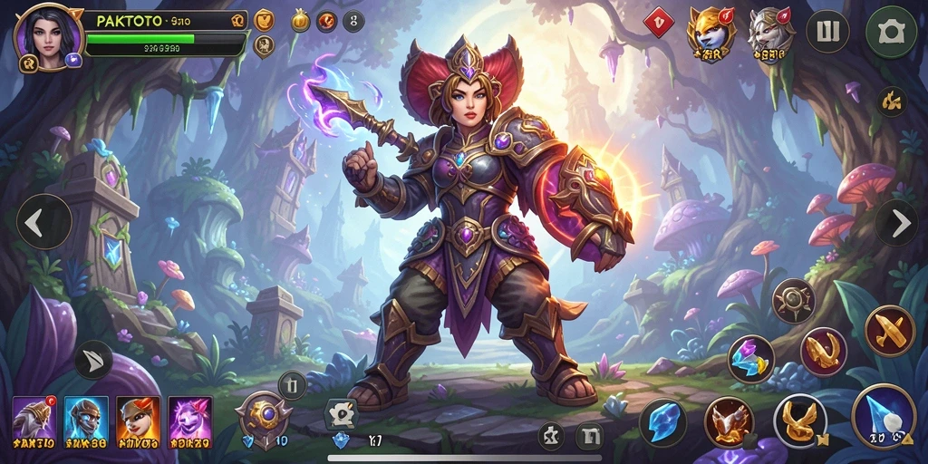 Screenshot utama PAKTOTO menampilkan momen epic gameplay petualangan.