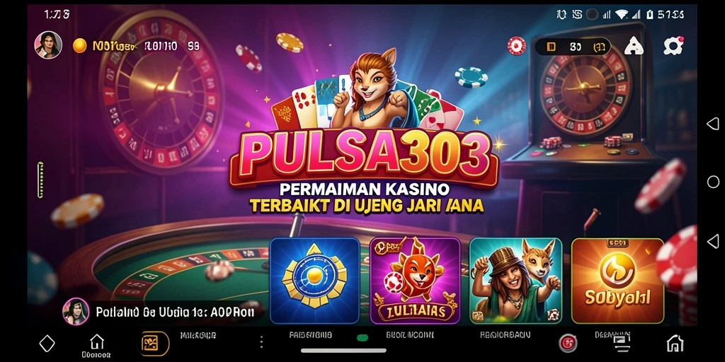 Screenshot PULSA303 menampilkan gameplay seru dalam permainan Kasino.