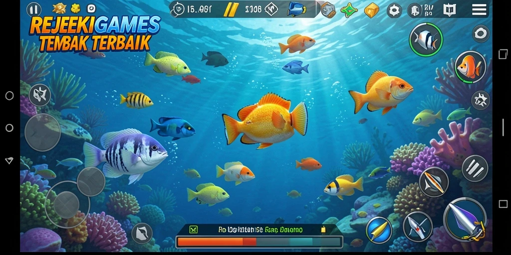 Tampilan gameplay Tembak Ikan yang menarik di REJEKIGAMES.