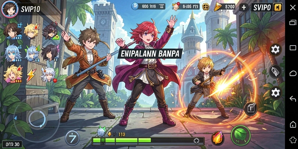 Screenshot gameplay SVIP10 menunjukkan aksi seru dalam dunia Anime.
