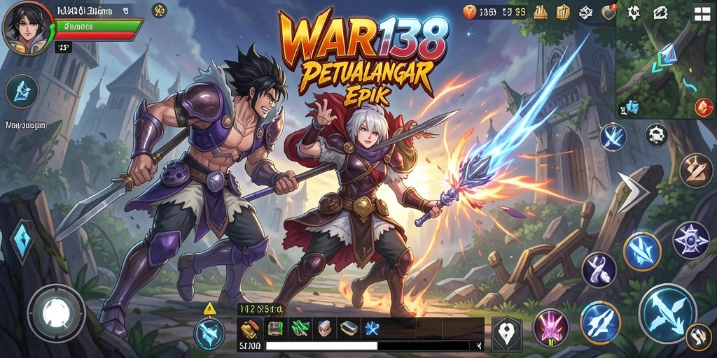 Tampilan gameplay menarik di dunia Anime WAR138.