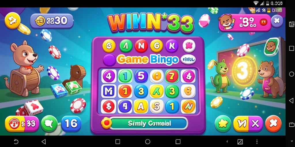 Screenshot permainan WIN33 yang menampilkan gameplay Bingo yang menarik.