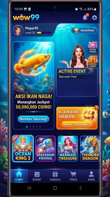 Antarmuka pengguna wow99 yang bersih dan mudah digunakan.
